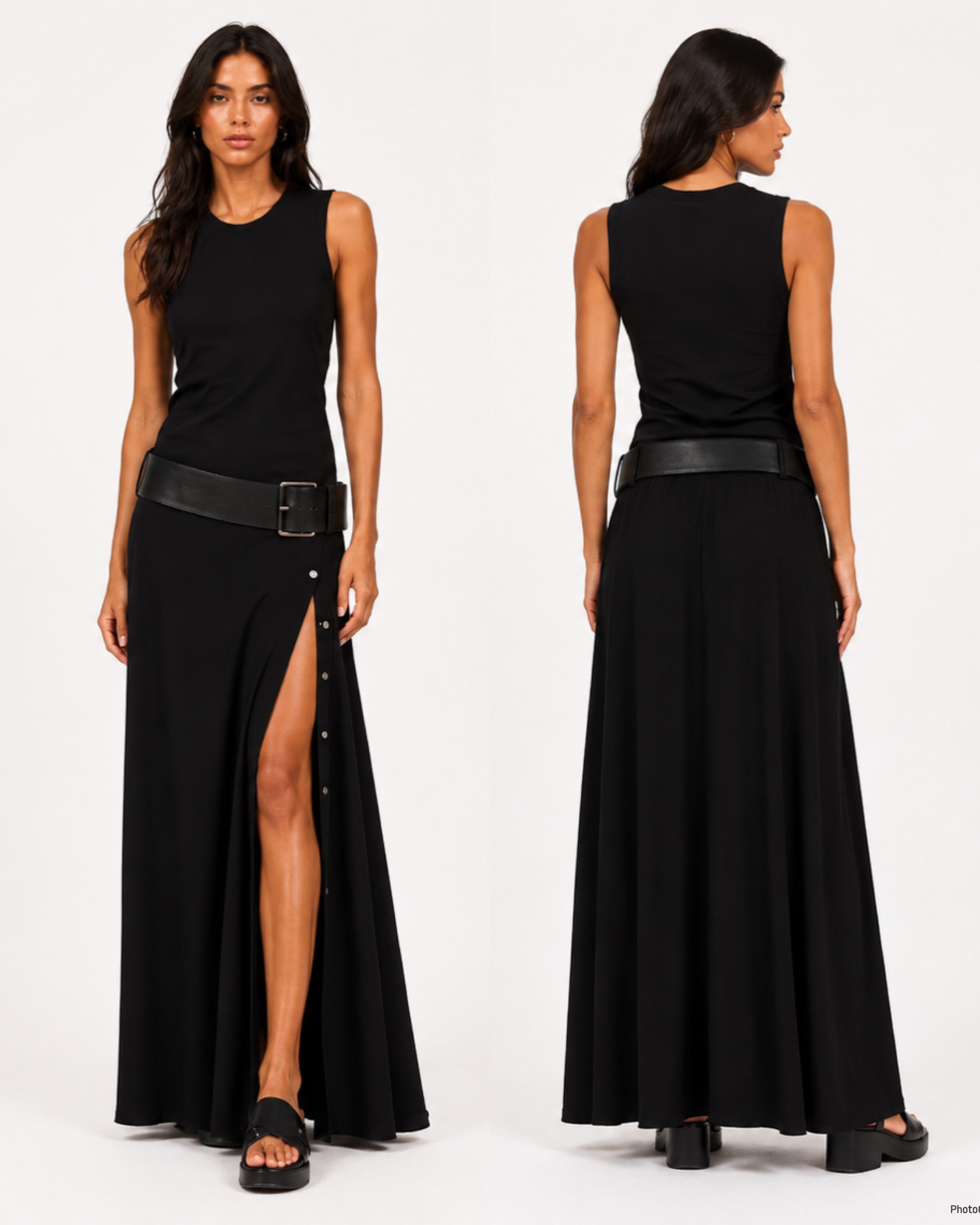 Vestido con Cinturón