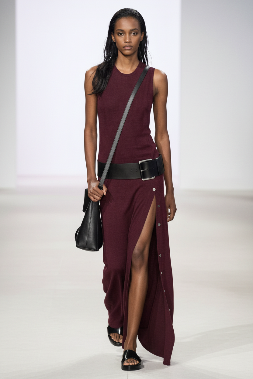 Vestido con Cinturón