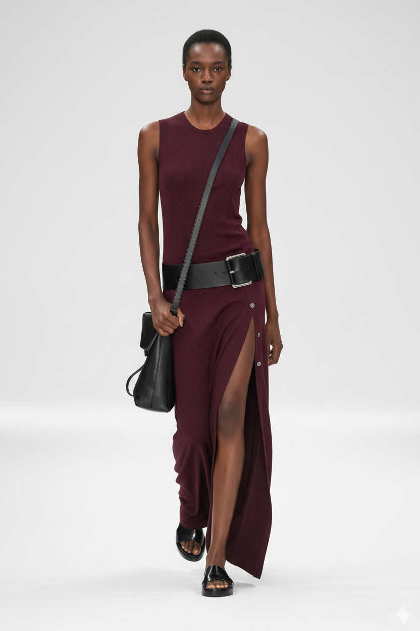 Vestido con Cinturón