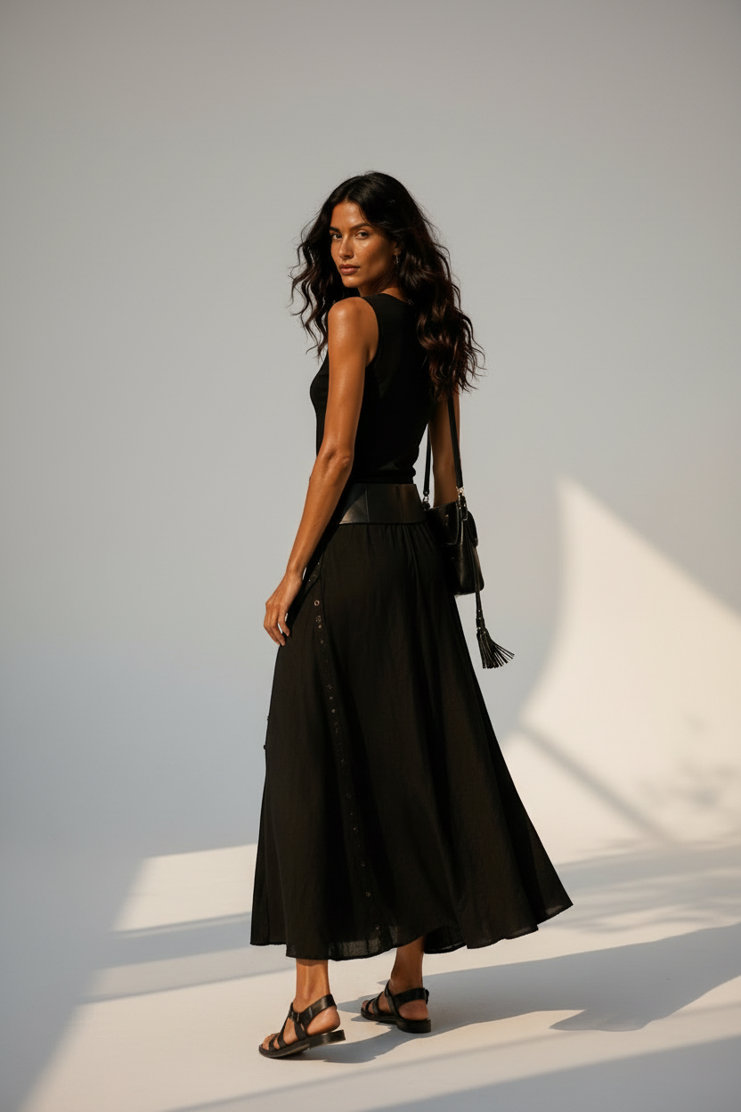Vestido con Cinturón