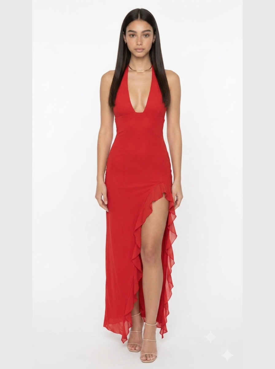 Vestido Rojo Cereza Pasión