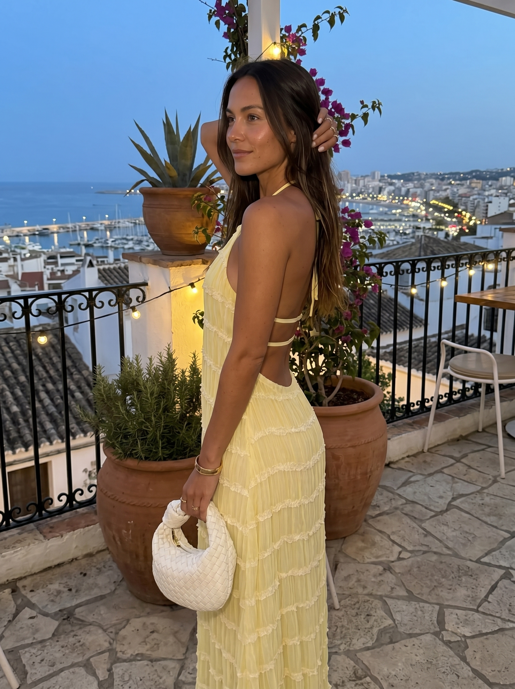 Vestido Largo Blanco Esencial Verano