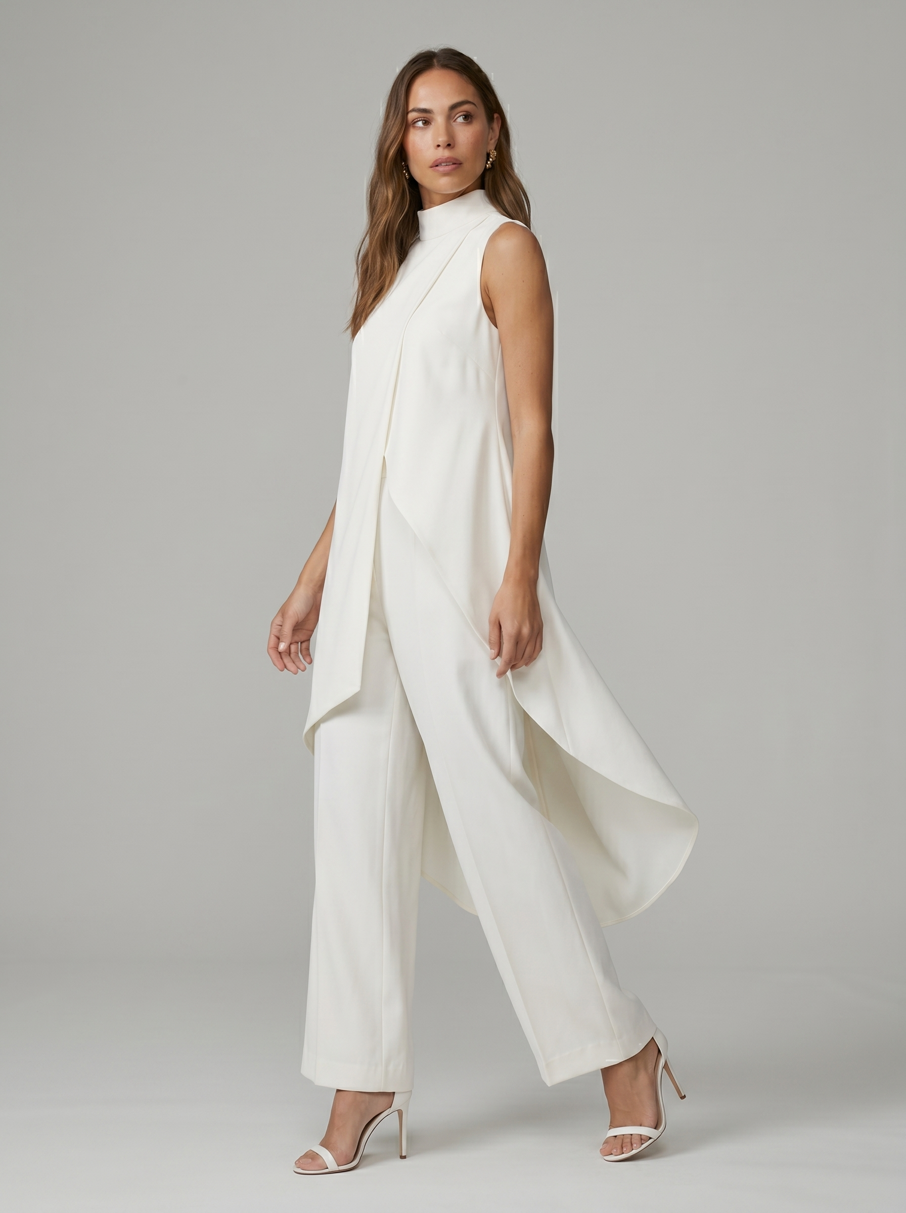Conjunto maxi largo elegante