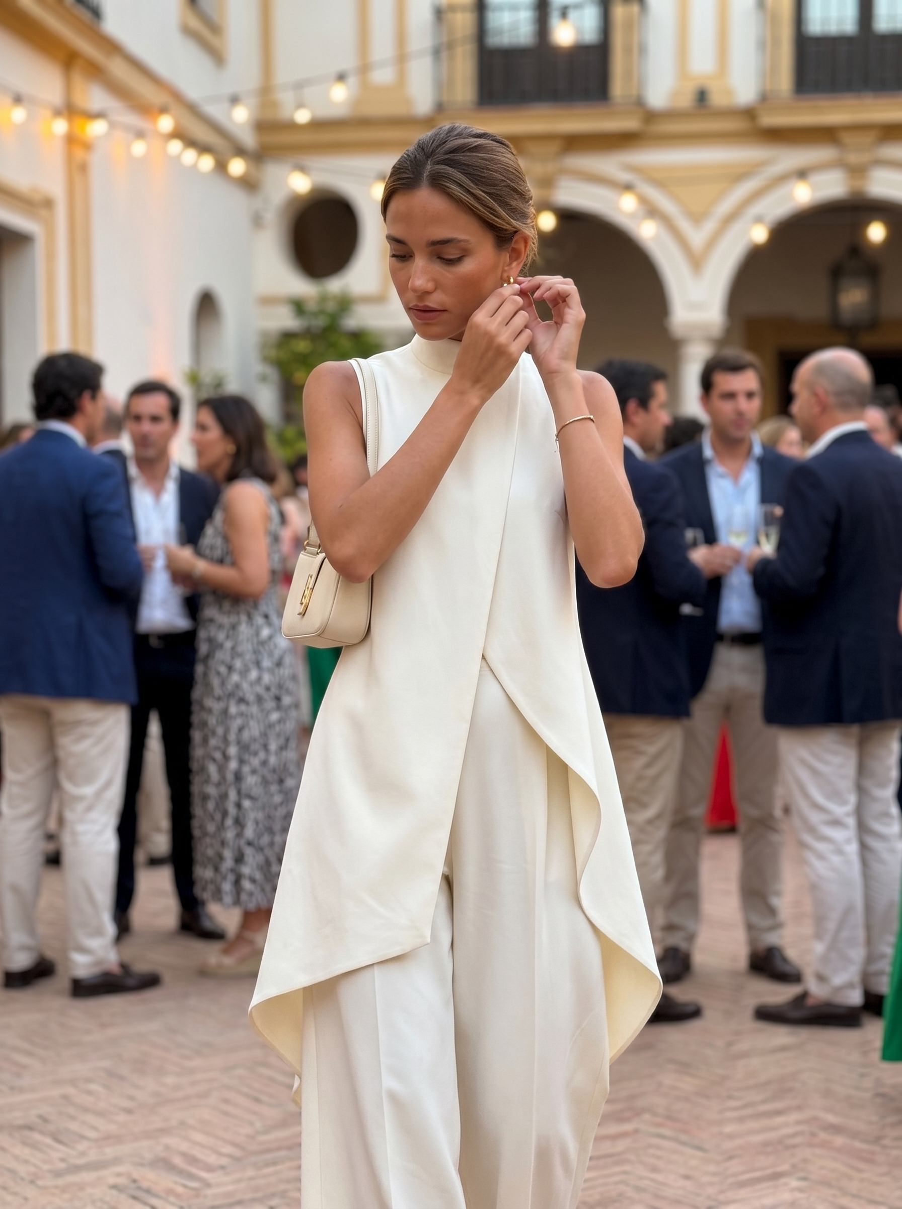 Conjunto maxi largo elegante