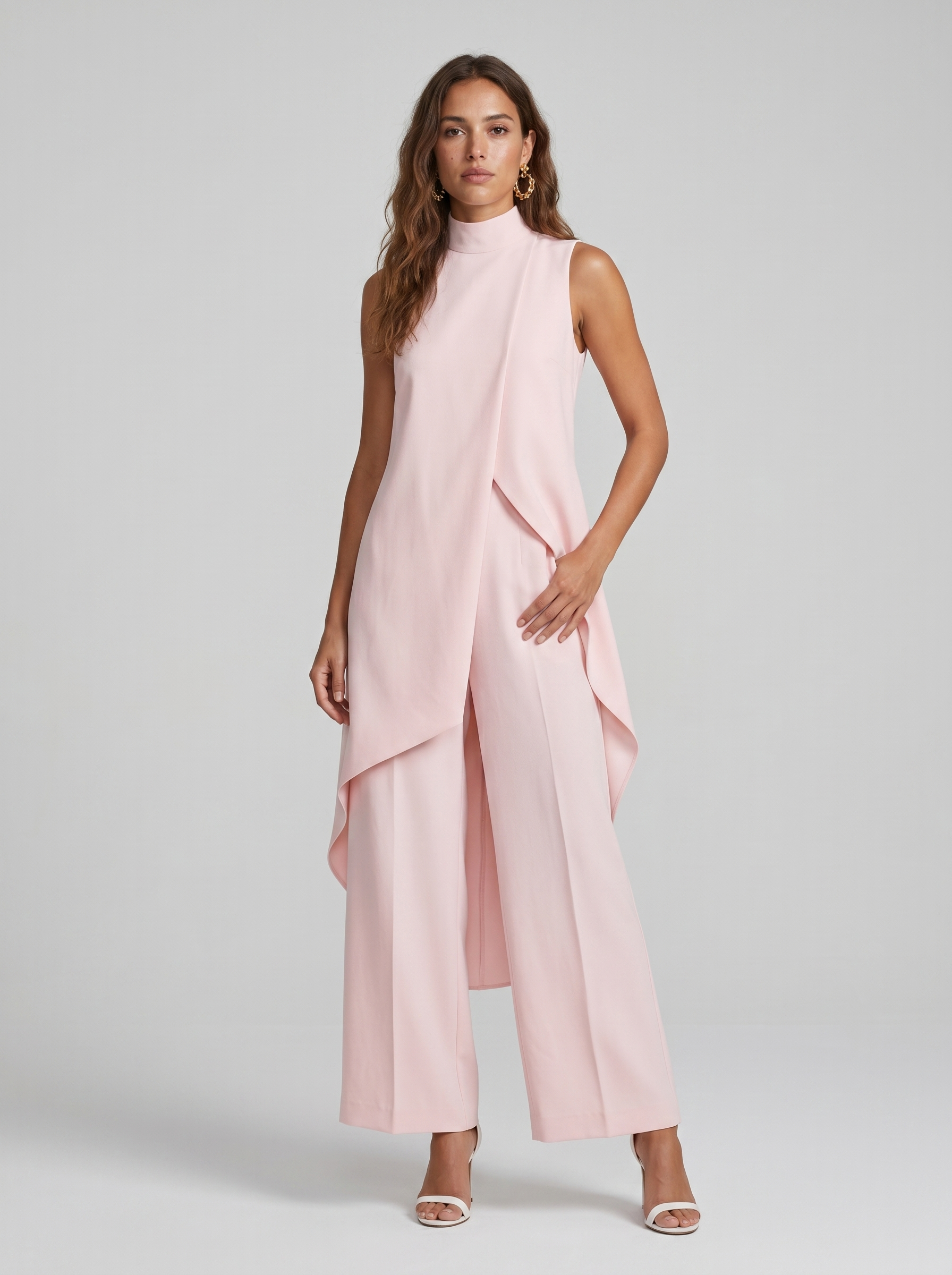 Conjunto maxi largo elegante
