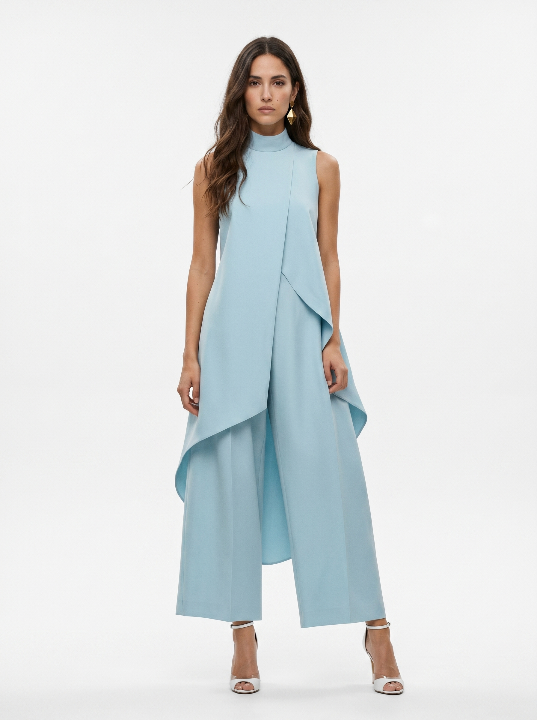 Conjunto maxi largo elegante
