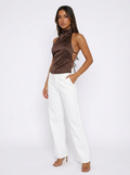 Blusa corta con espalda abierta