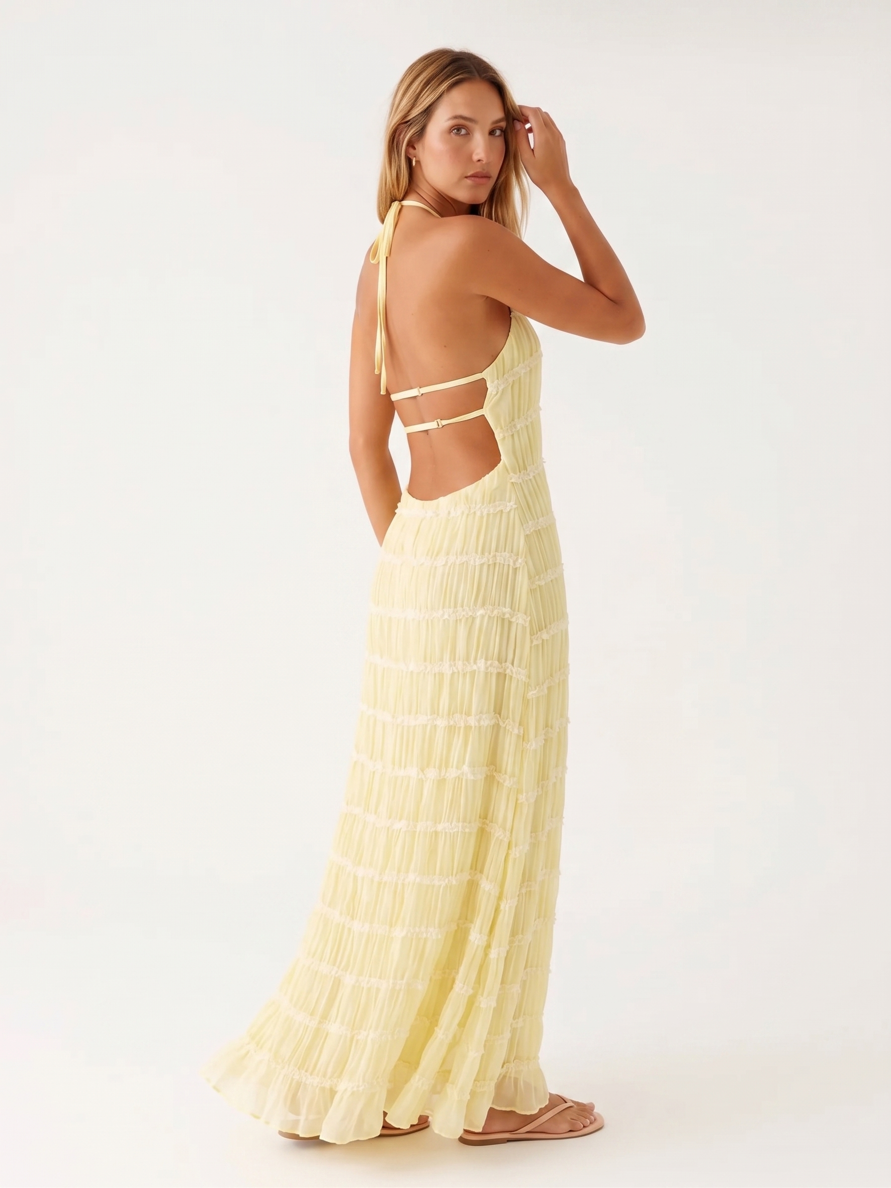 Vestido Largo Blanco Esencial Verano