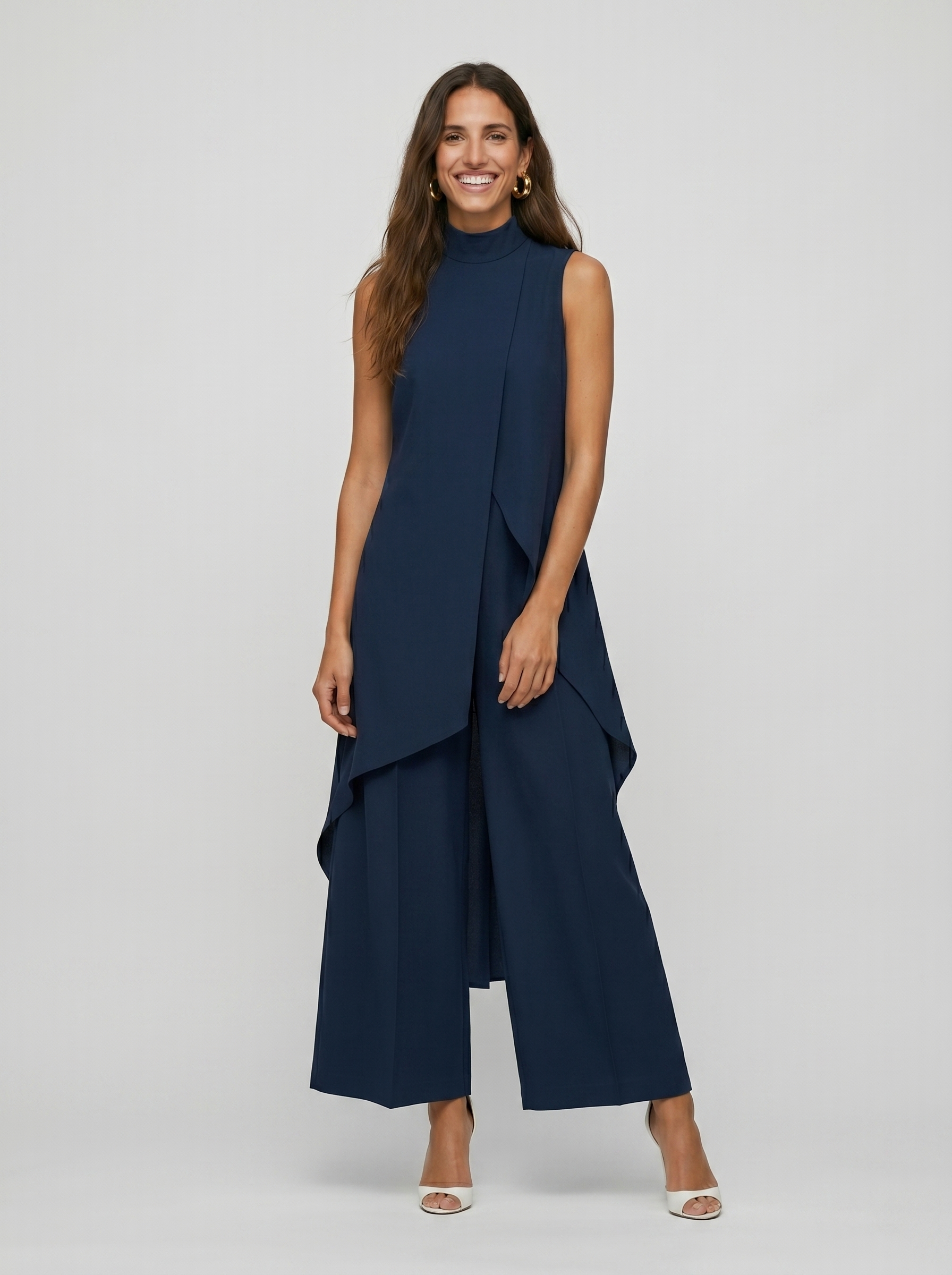 Conjunto maxi largo elegante