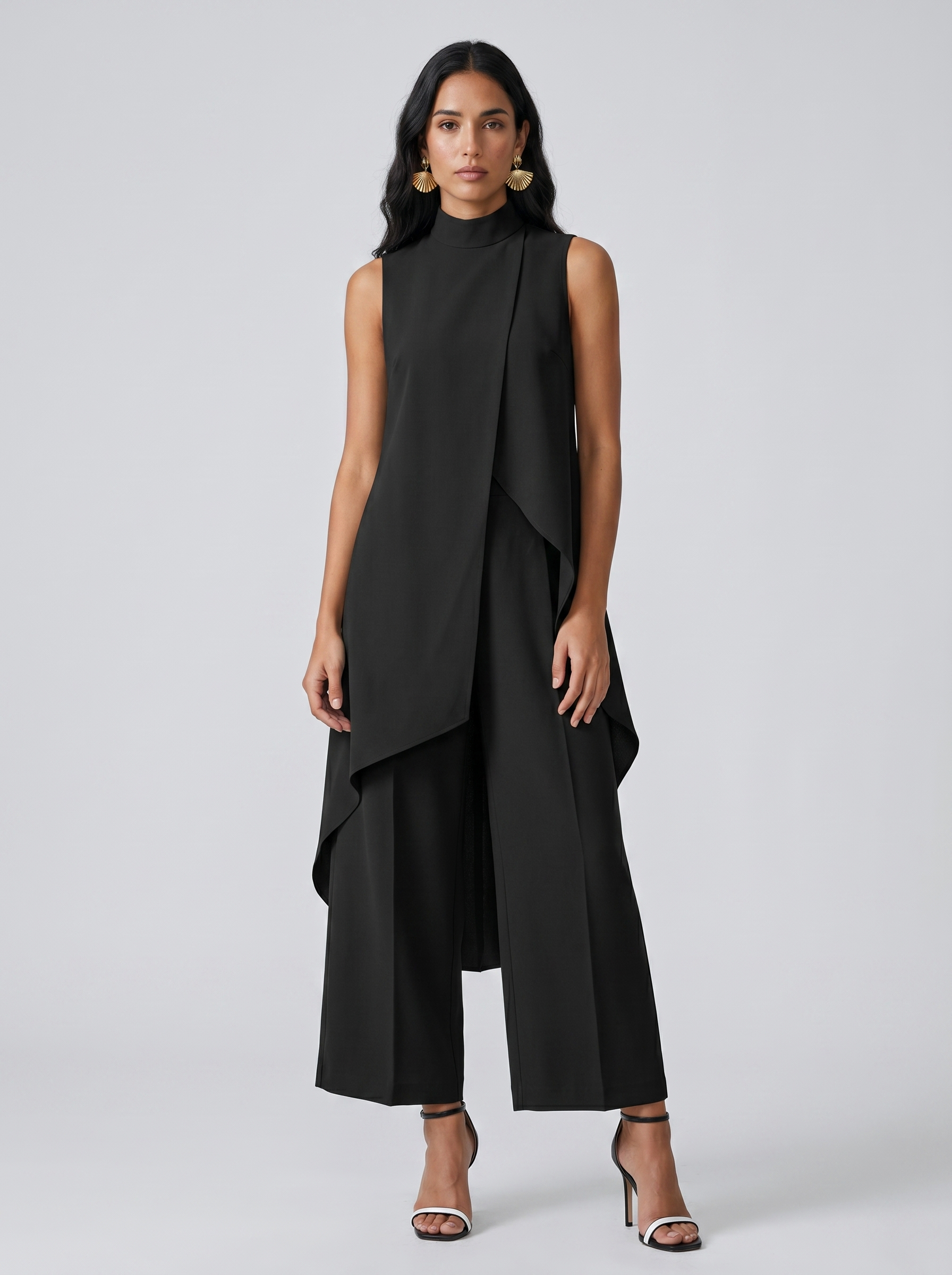 Conjunto maxi largo elegante