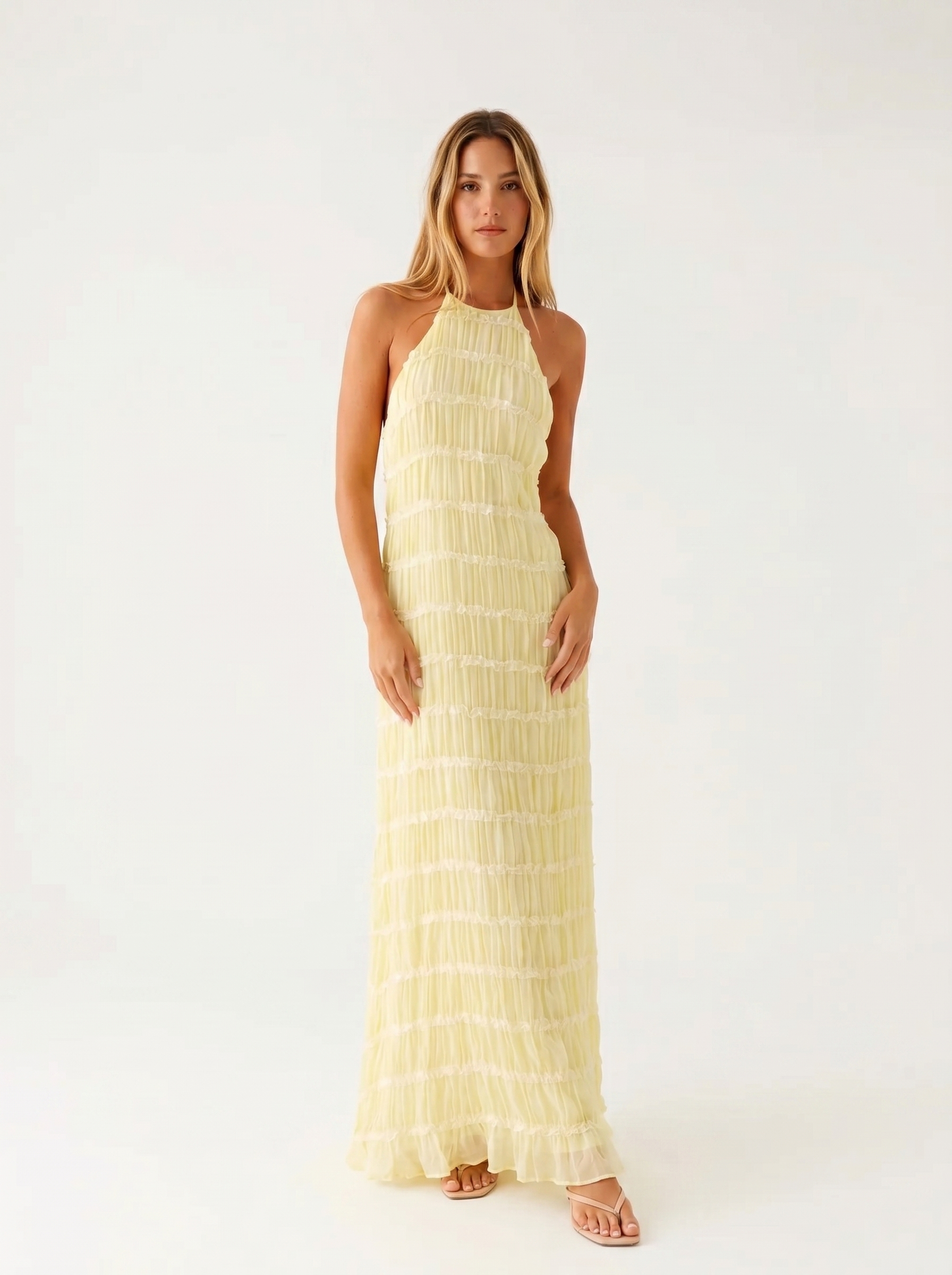 Vestido Largo Blanco Esencial Verano