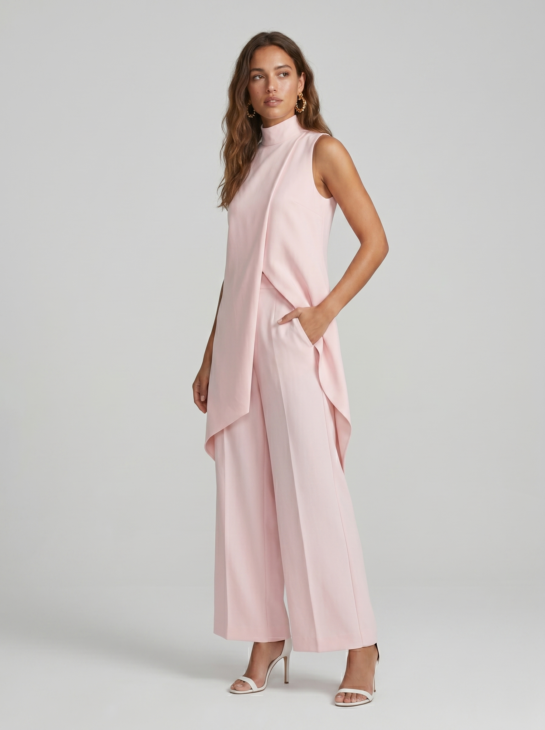 Conjunto maxi largo elegante