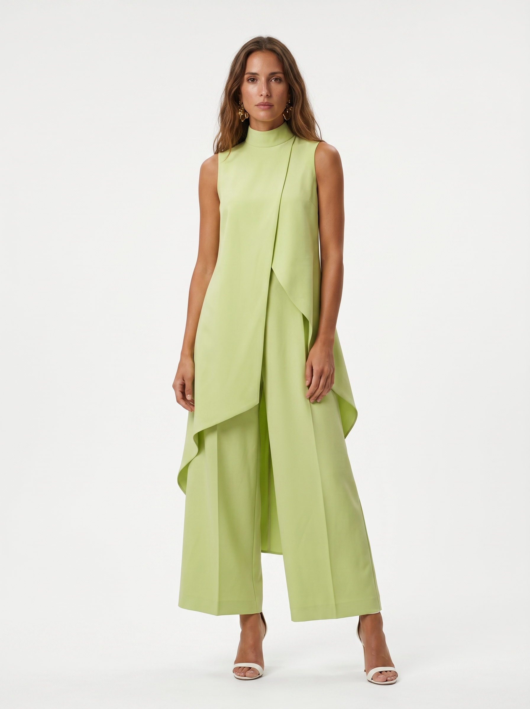 Conjunto maxi largo elegante