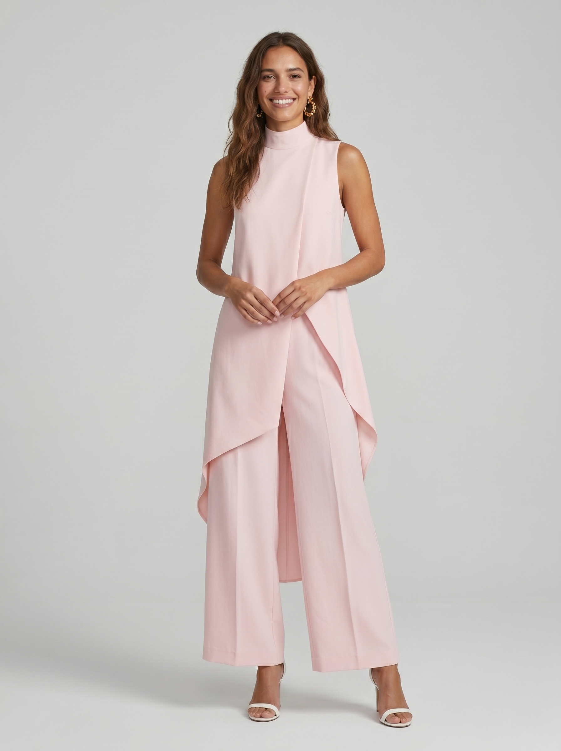 Conjunto maxi largo elegante
