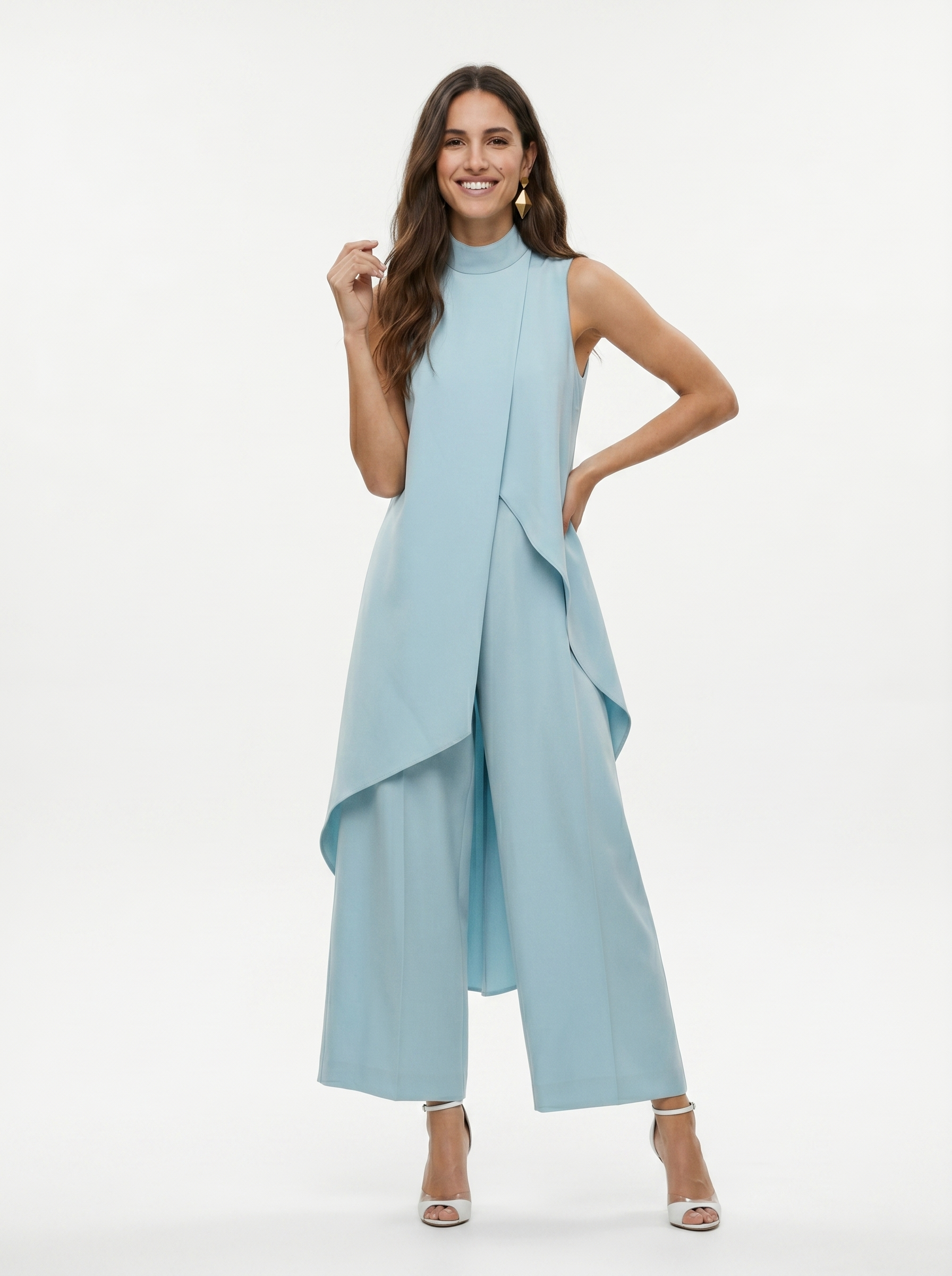 Conjunto maxi largo elegante