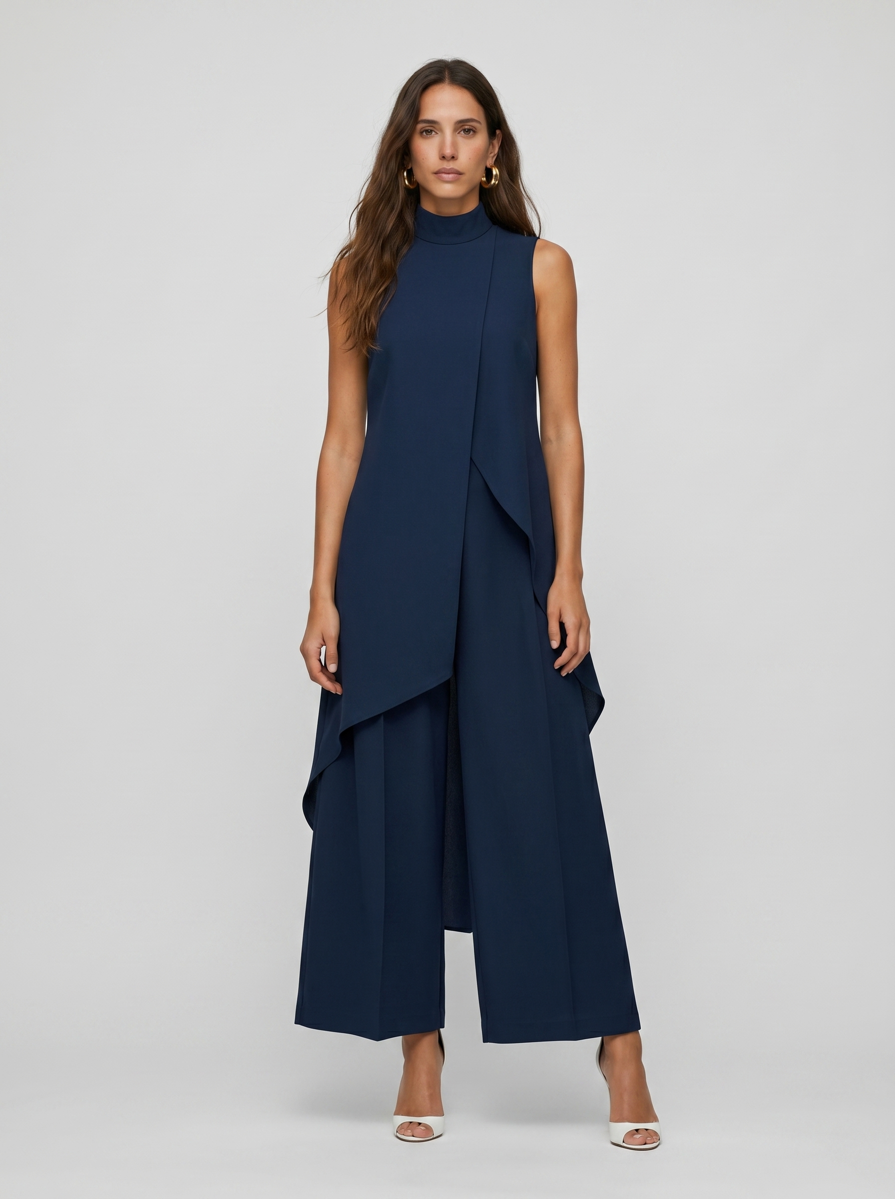 Conjunto maxi largo elegante