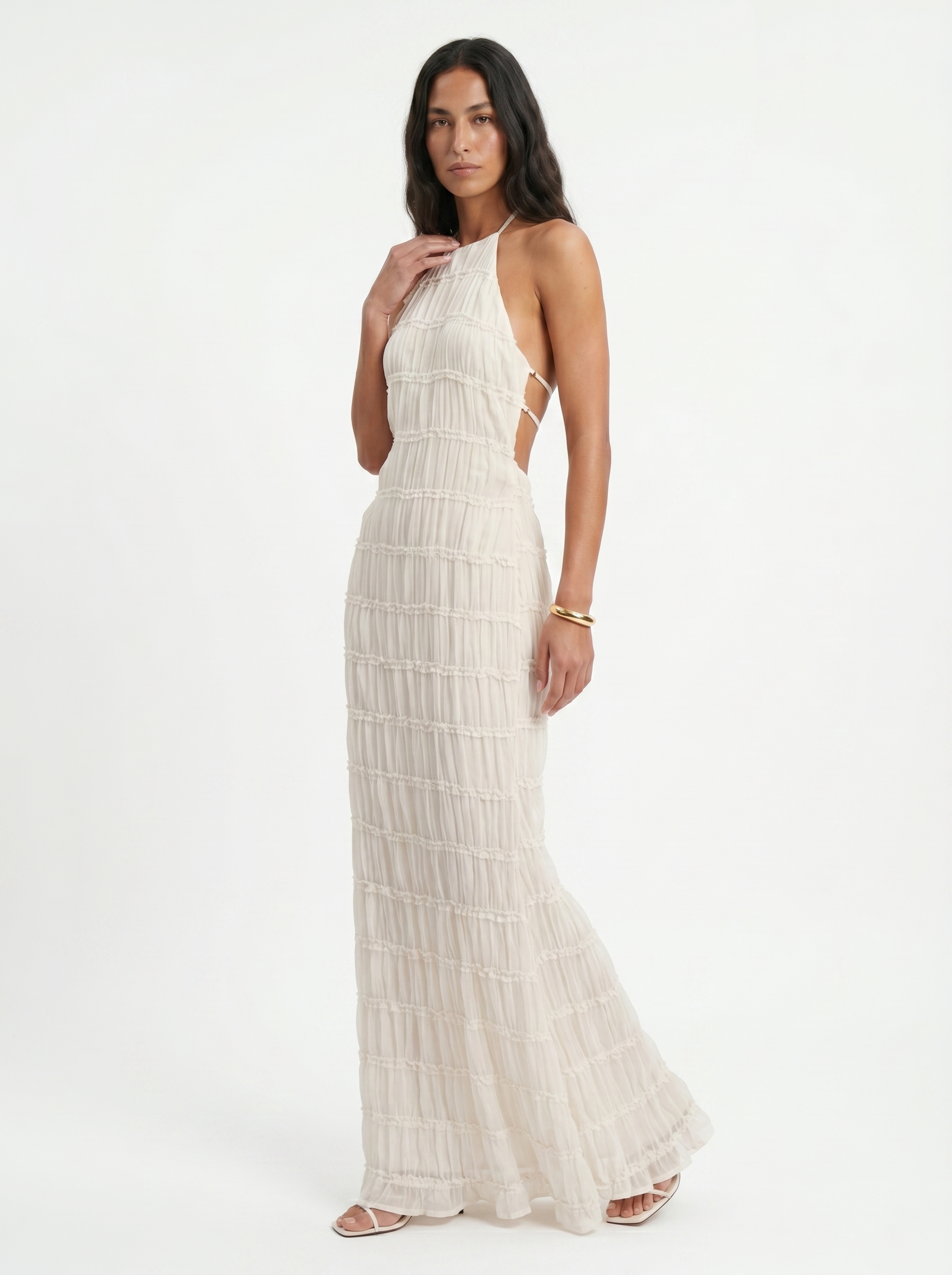 Vestido Largo Blanco Esencial Verano