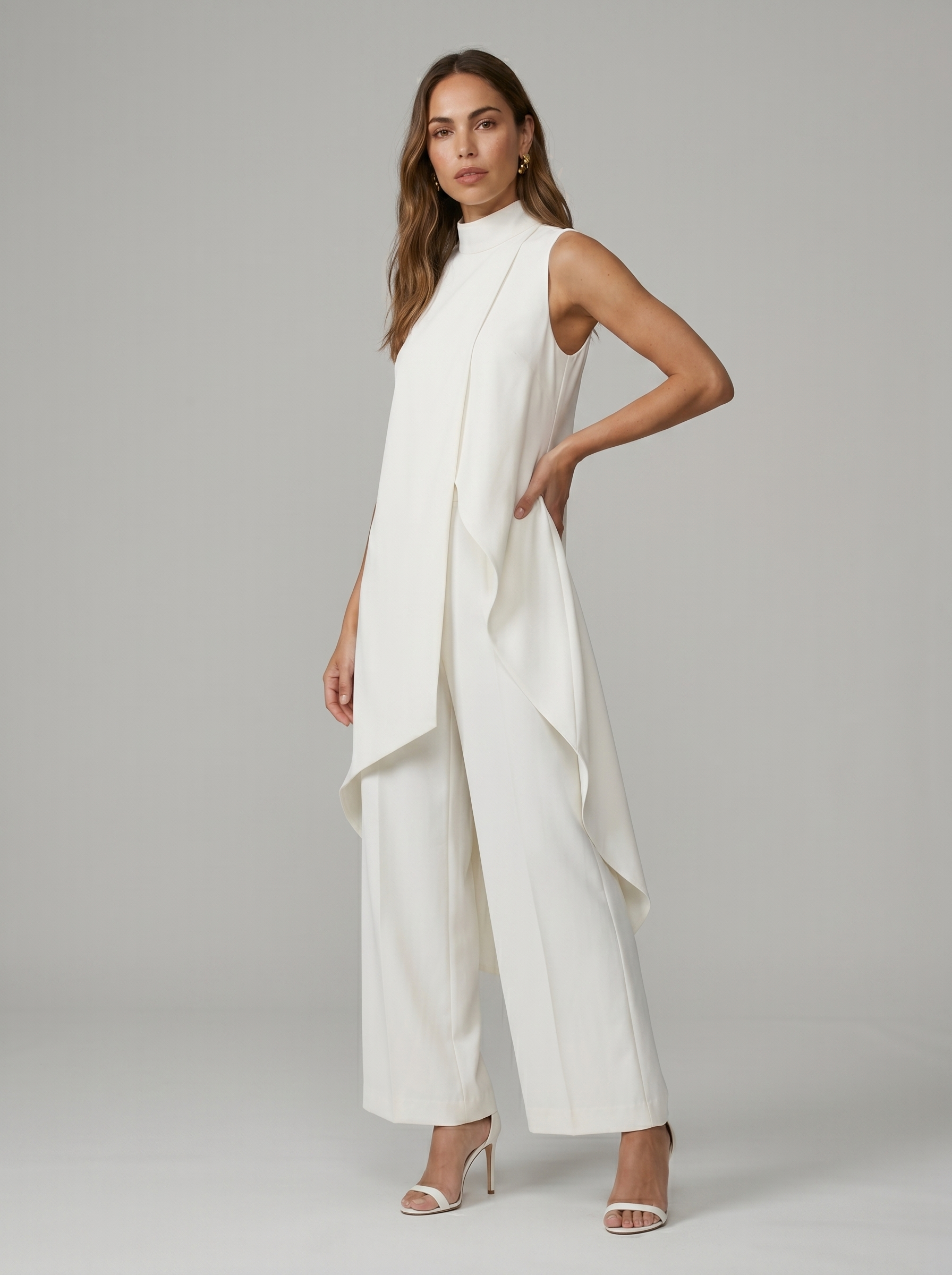 Conjunto maxi largo elegante