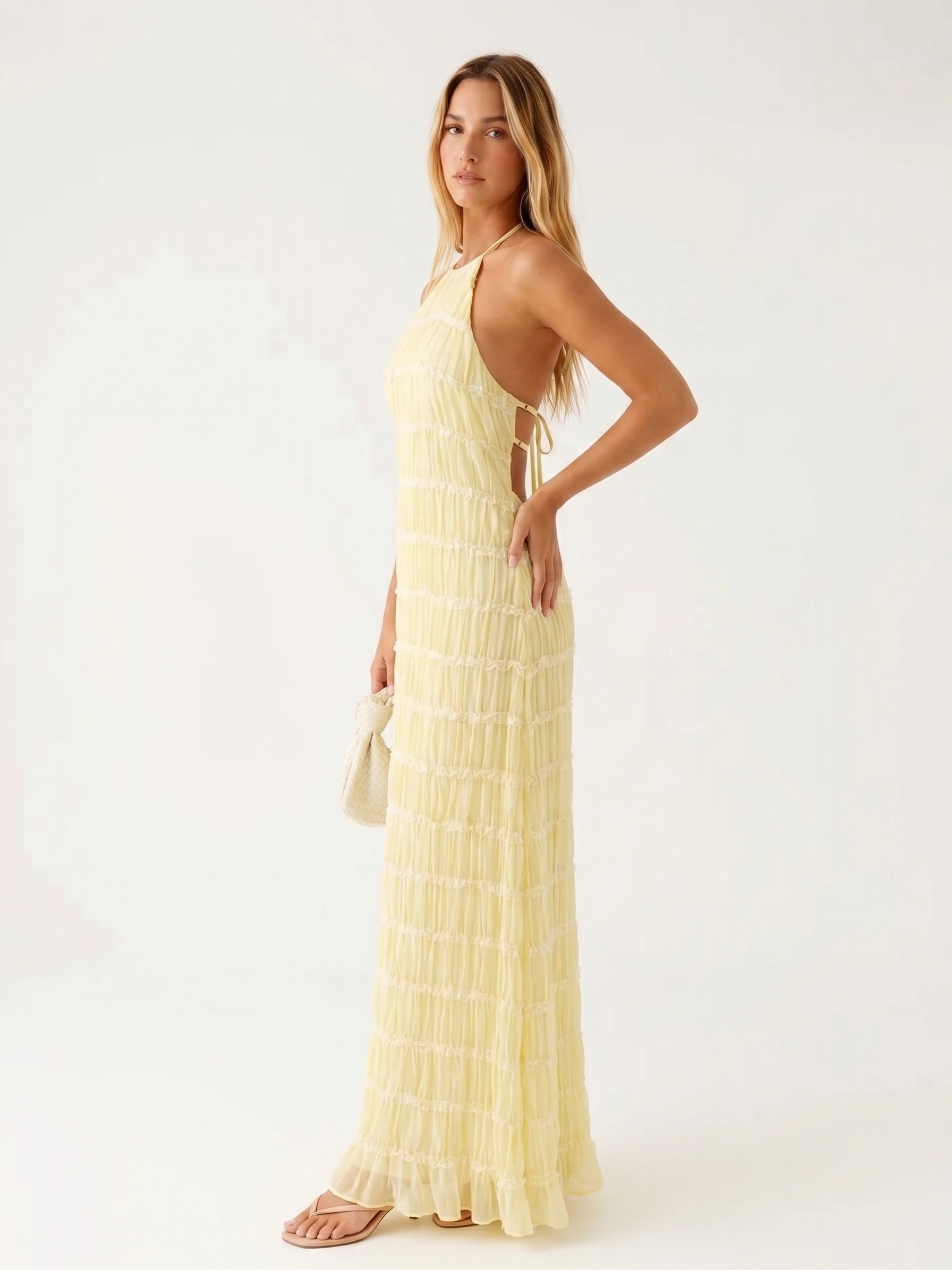 Vestido Largo Blanco Esencial Verano