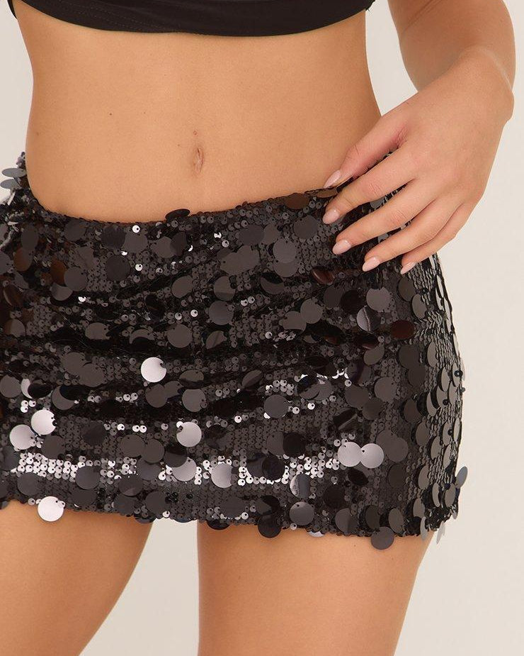 Falda Mini Energía Coquette Negra