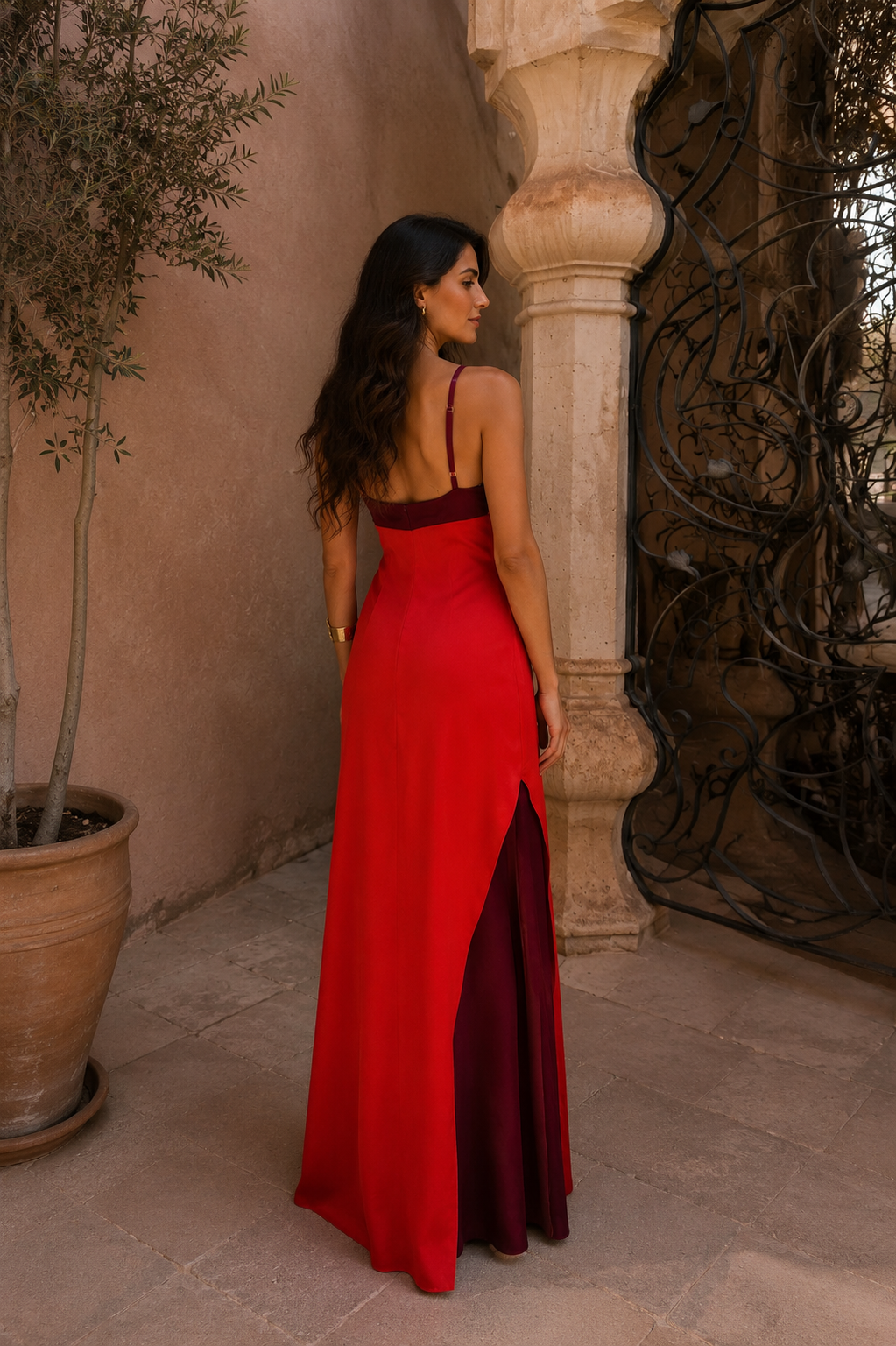 Vestido Rojo Oasis Verano Vibrante