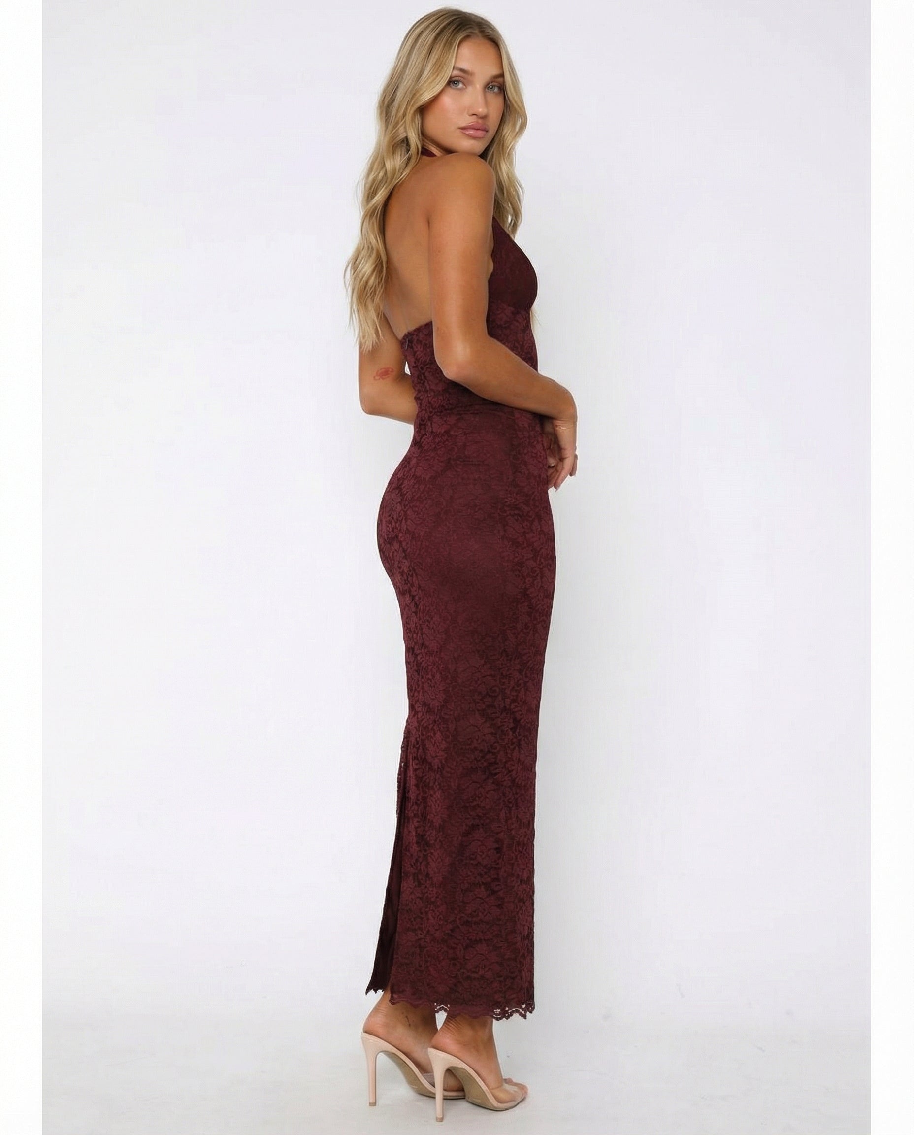 Vestido Encaje Espalda Descubierta