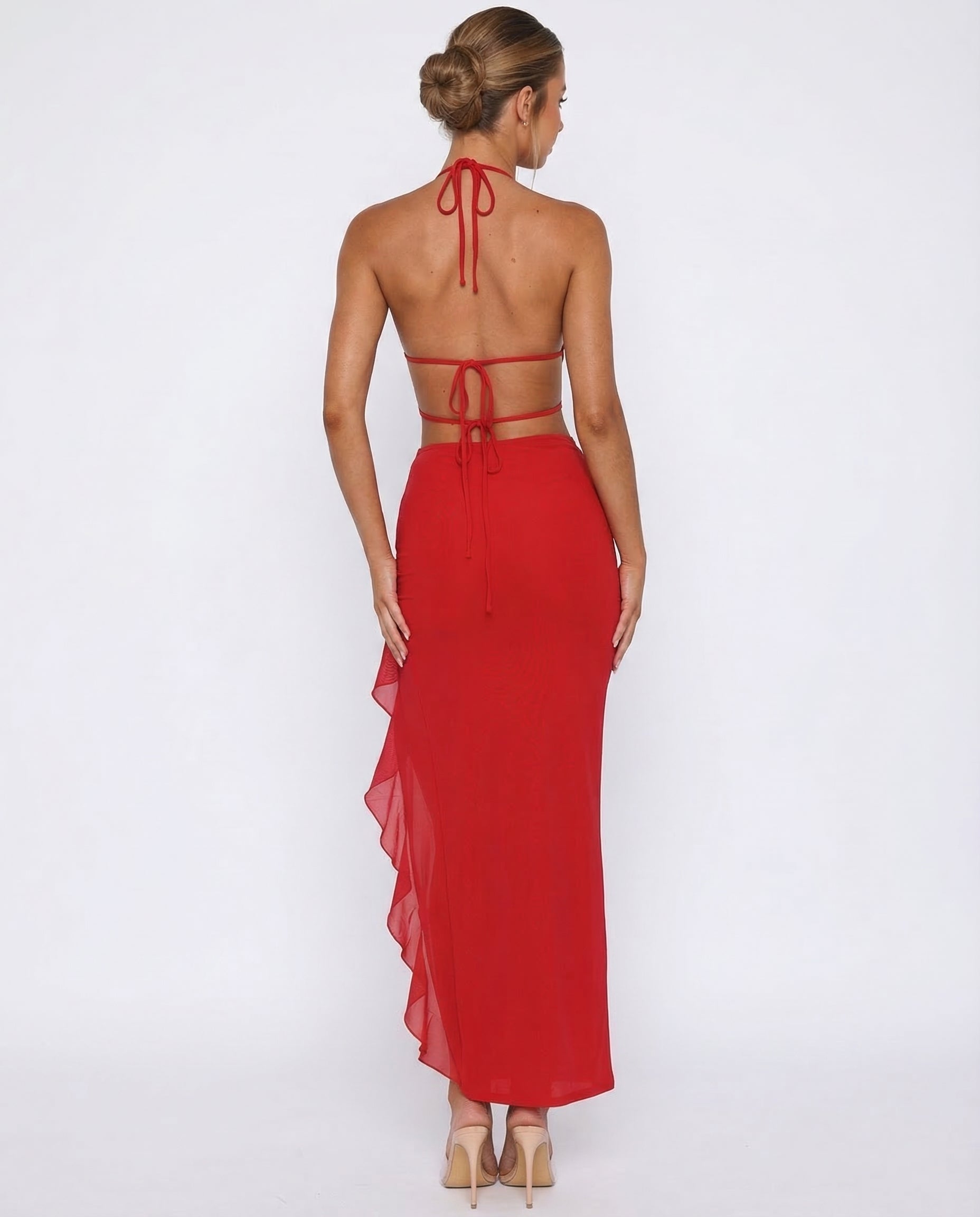 Vestido Rojo Cereza Pasión