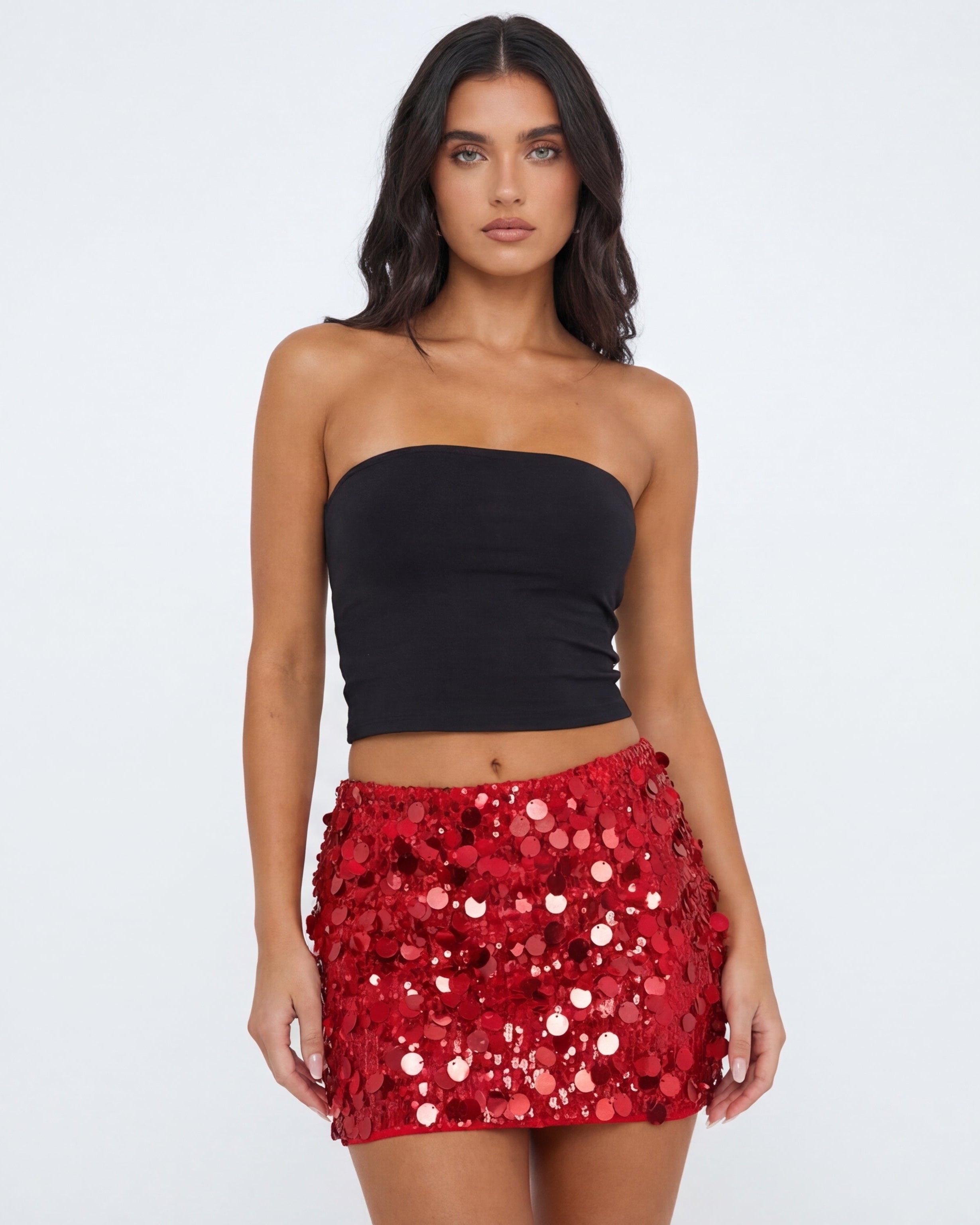 Falda Mini Energía Coquette Negra
