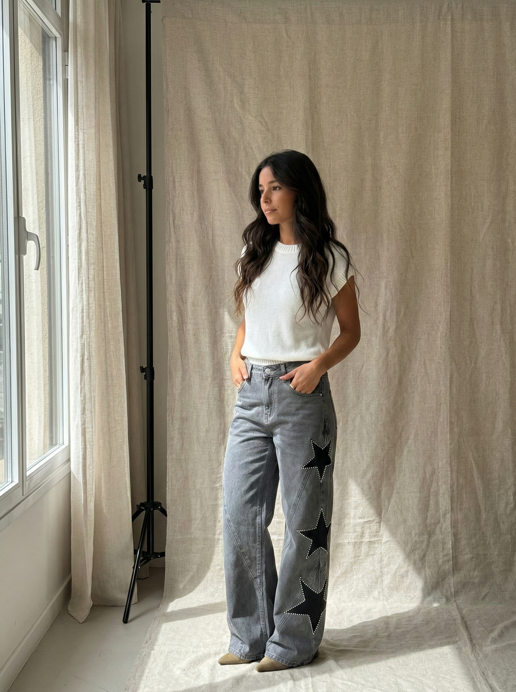 Pantalón Essence Gris
